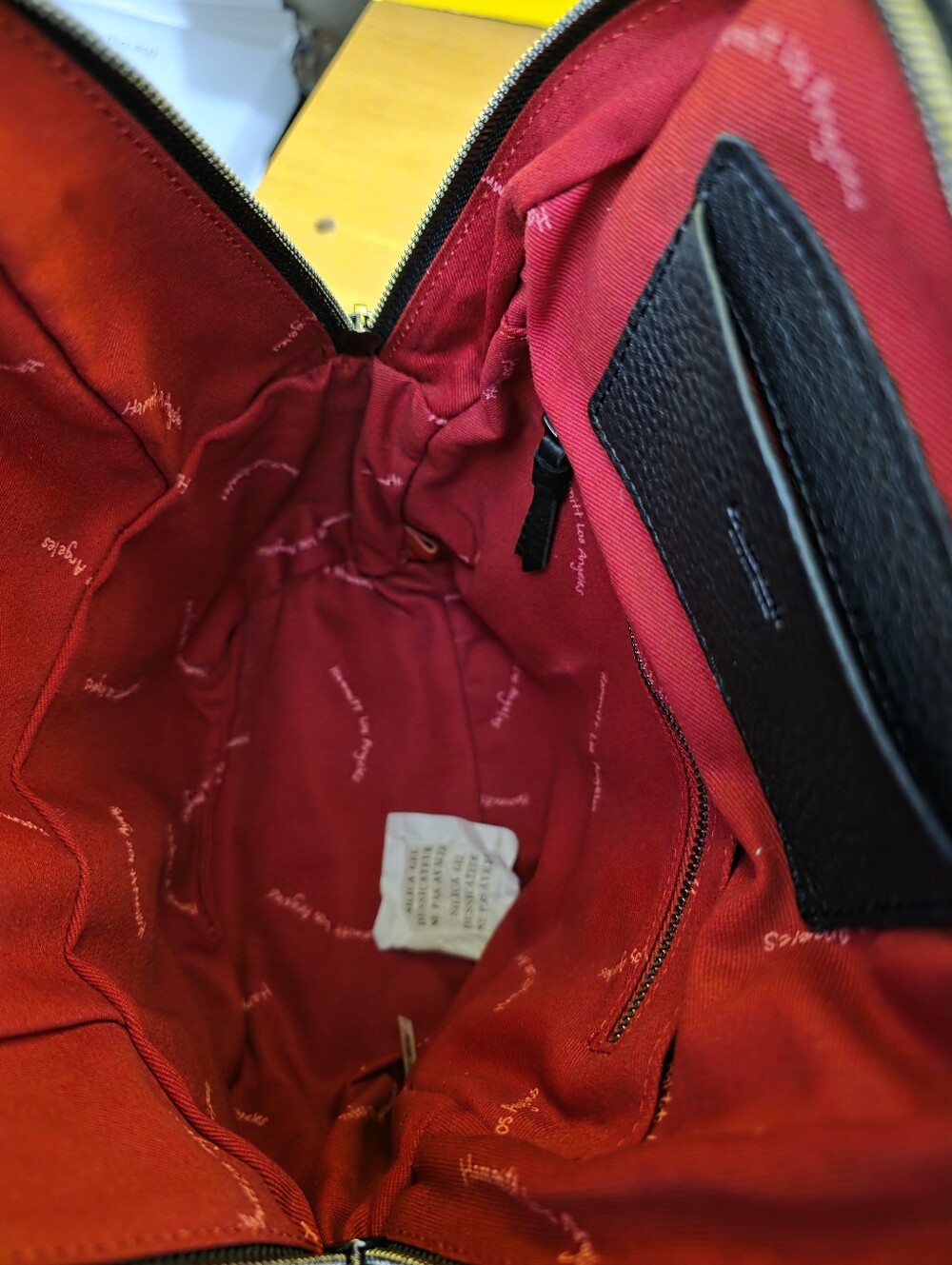 Hammitt Black Pebbled Leather MD Backpack - Picture 8 of 8